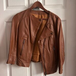 Women's Brown Leather Jacket